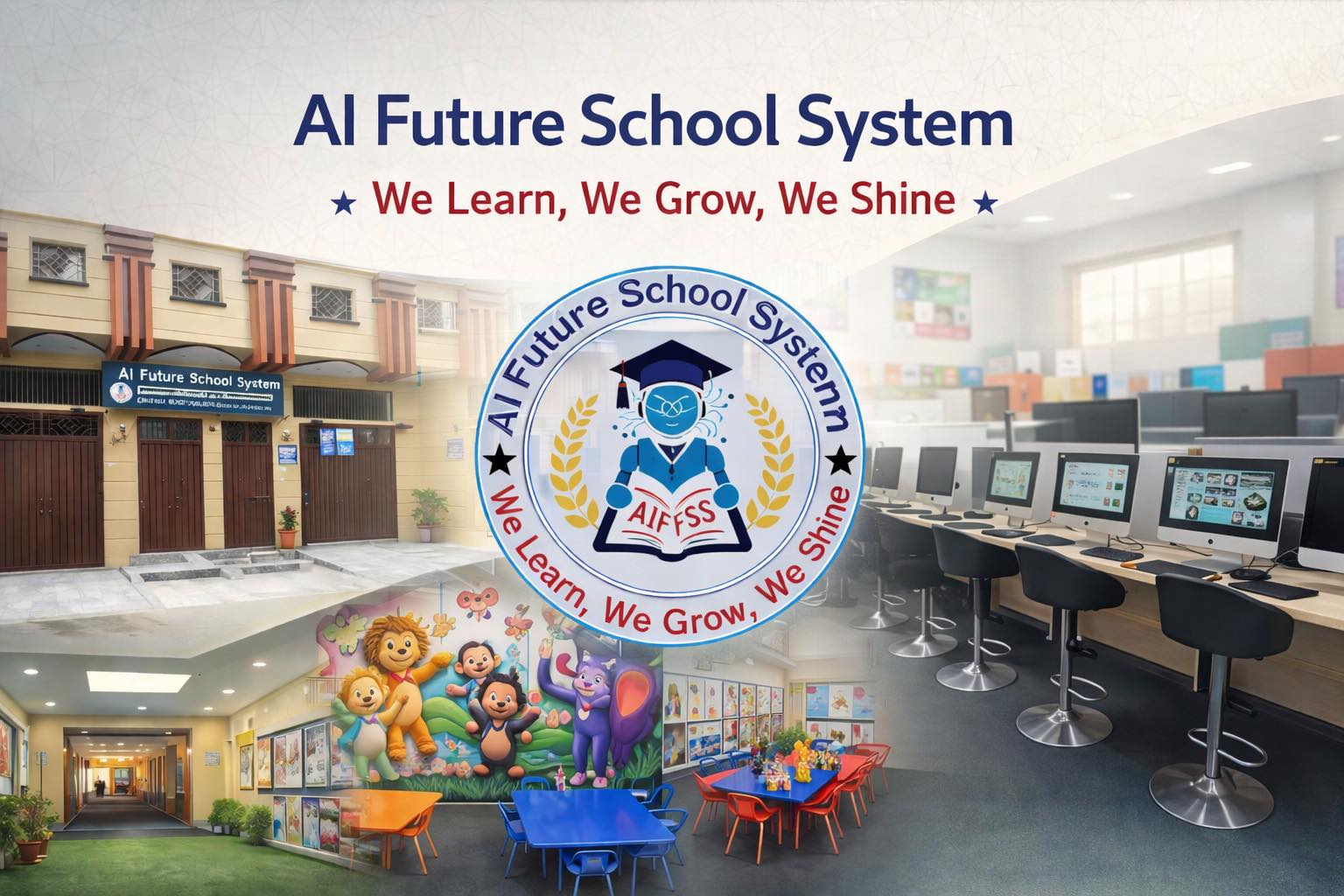 AI Future School System Building